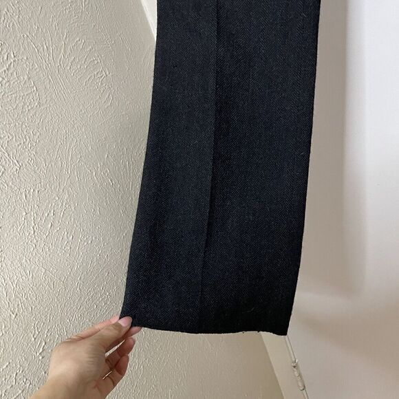 Rag & Bone herringbone knit wool black straight leg pants size US 30 - Picture 3 of 6